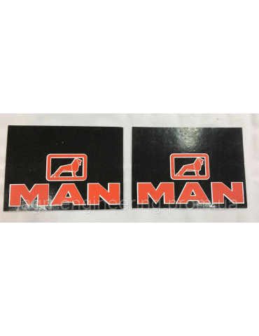 Бризговики 500X600X4 (кольоровий) з написом MAN
