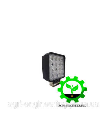 Фара LED квадратна 48W, 16лампx3W, 108*131*58, вузький промінь 12/24V 6000K