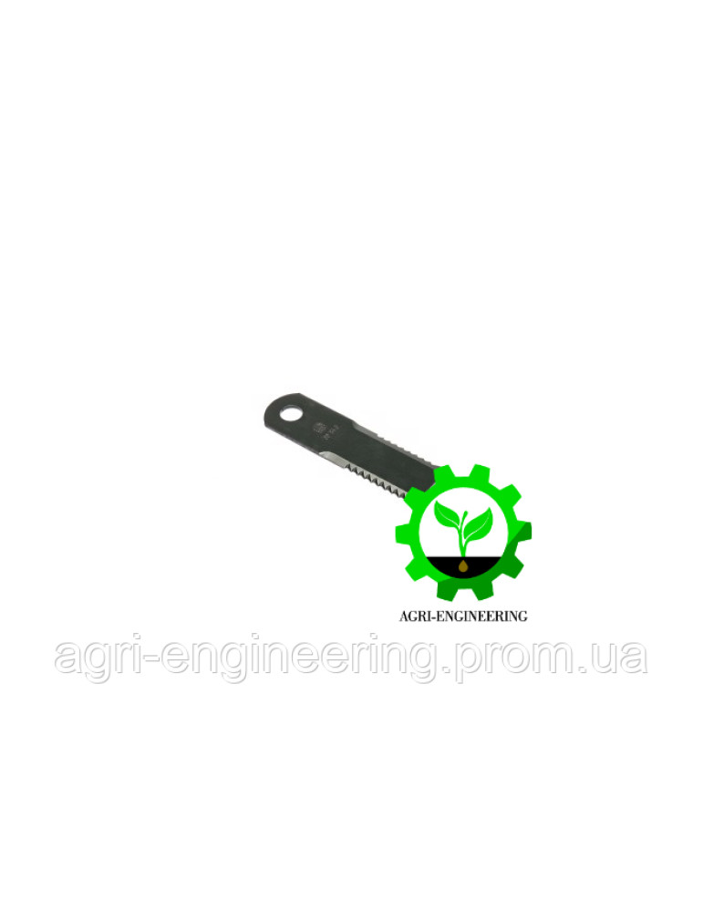 Ніж подрібнювача рухливий Claas LEXION (84068444/HF44443/Z103205) 175x50x4, d=20 зуб