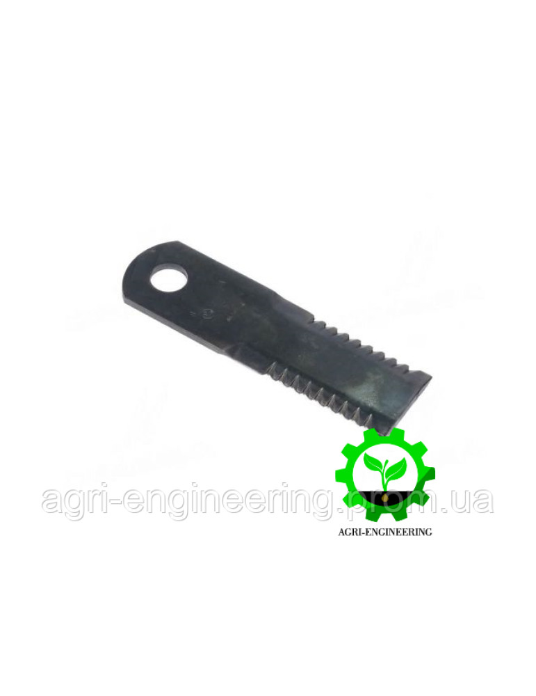 Ніж подрібнювача зубчастий John Deere 660W (Z100765/Z75875/KXE10152/KXE10256) Ніж подрібнювача зубчастий John Deere 660W (Z100765/Z75875/KXE10152/KXE10256)