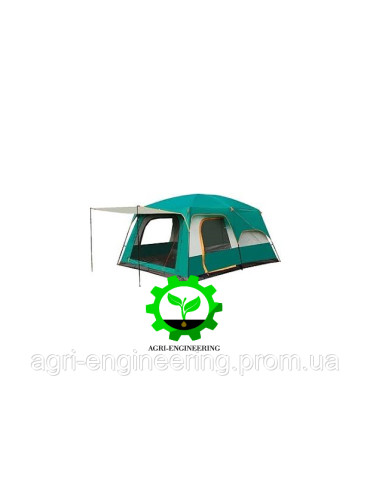 Намет 3х(6ти) місний, "DrunkCarp"(зелений) з тамбуром та тентом 320*220*195