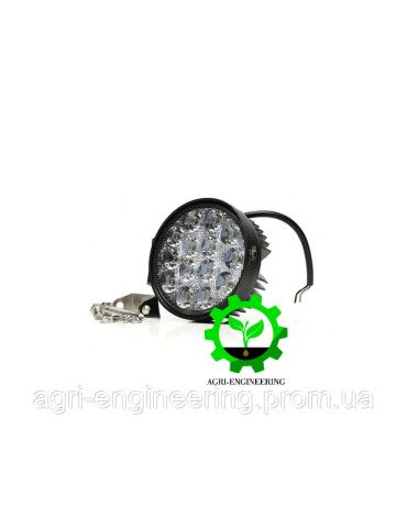 Фара LED кругла 42W, 14 ламп, 114*128мм, 3080Lm широкий промінь 9-32V 6000K
