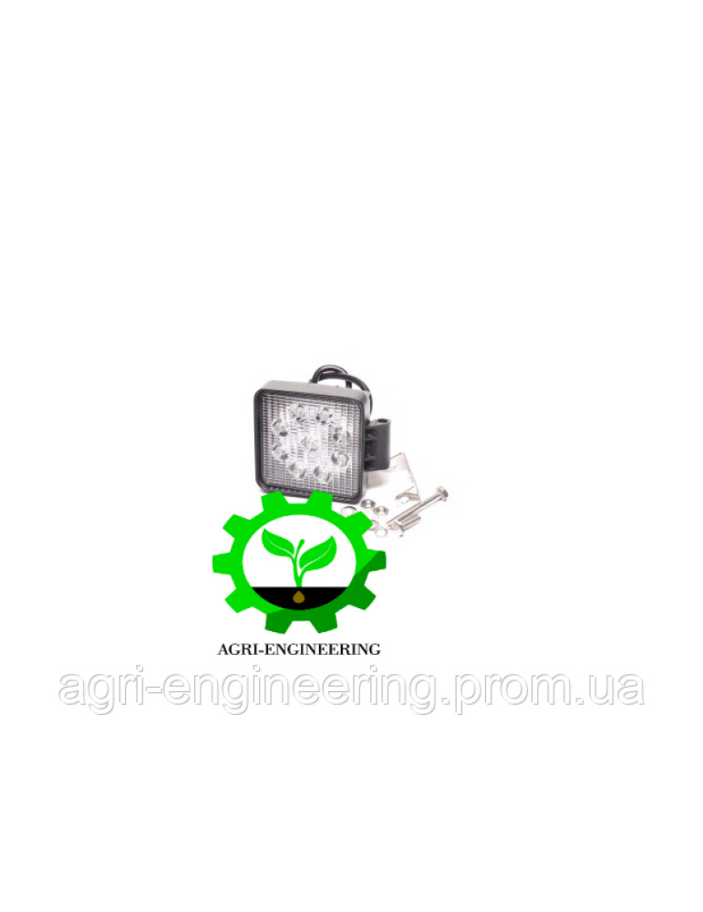 Фара LED квадратна 27W, 9 ламп, 110*164мм, вузький промінь 9-32V 6000K