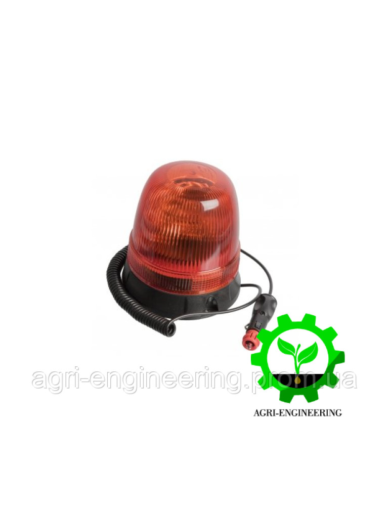 Маяк проблисковий помаранчевий галоген, 12/24V, 55/70W, 144x166