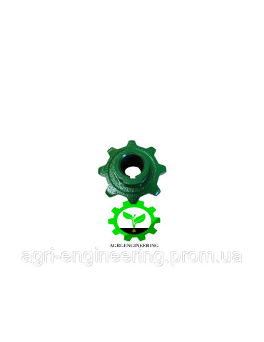 Зірочка приводу зернового елеватора, нижня, z=8 JD9500/9640-9780 (H133143)